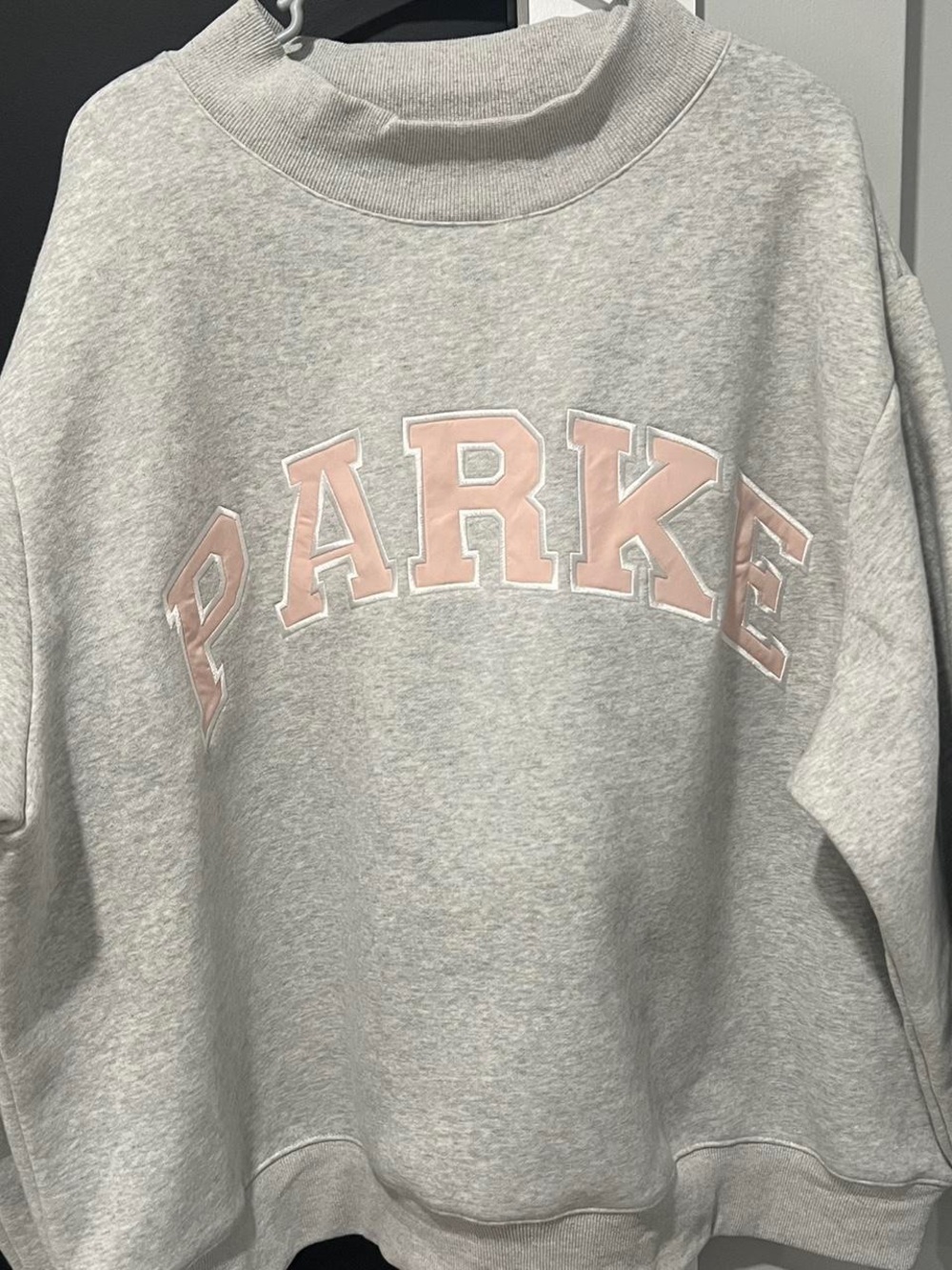 Grey PARKE mockneck